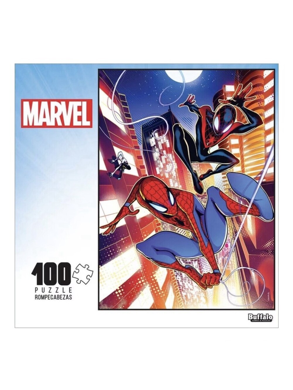 Buffalo Games 100-Piece Marvel Action Spider-man #1 Interlocking Jigsaw Puzzle